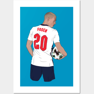 Phil Foden England Gazza Hair Posters and Art